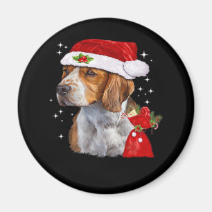 Beagle Dog Christmas T Shirt Dog Family Christmas Magnet