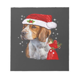 Beagle Dog Christmas T Shirt Dog Family Christmas Notepad