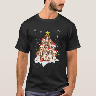 Beagle Dog Christmas Tree Dog Xmas Dog Dad Mum T-Shirt