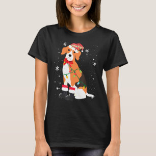 Beagle Dog Christmas Tree Xmas Mum Dad T-Shirt