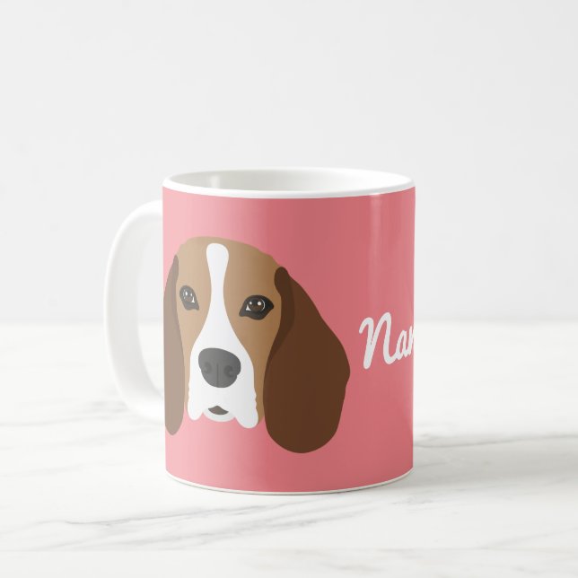 Beagle Dog Coffee Mug (Front Left)
