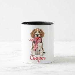 Beagle dog coffee mug happy valentines day 2026
