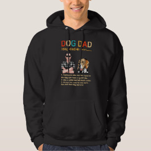 Beagle Dog Dad Definition Best Dog Dad Ever For Fa Hoodie