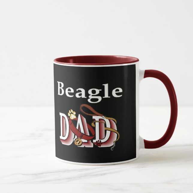 Beagle Dog Dad Mug (Right)