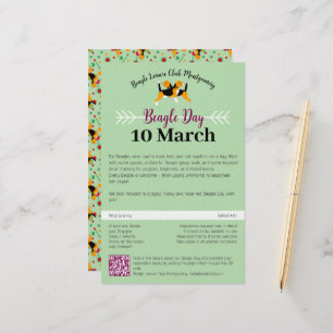 Beagle Dog Day Mailing Stationery