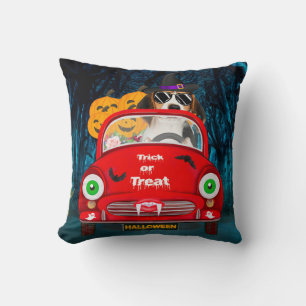 Beagle Dog Driving Car Scary Cushion