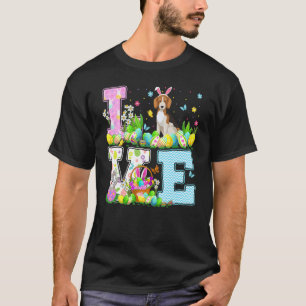 Beagle Dog Easter Egg Hunt Love Beagle Easter Sun T-Shirt