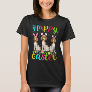 Beagle Dog   Funny Easter Egg Bunny Beagle Happy E T-Shirt