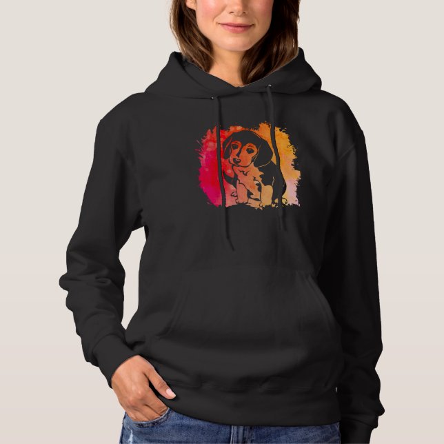 Beagle dog funny saying hoodie (Front)
