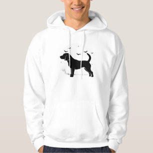 Beagle Dog � Halloween Moon Silhouette Oversized T Hoodie
