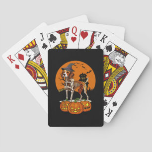 Beagle Dog Halloween Playing Cards