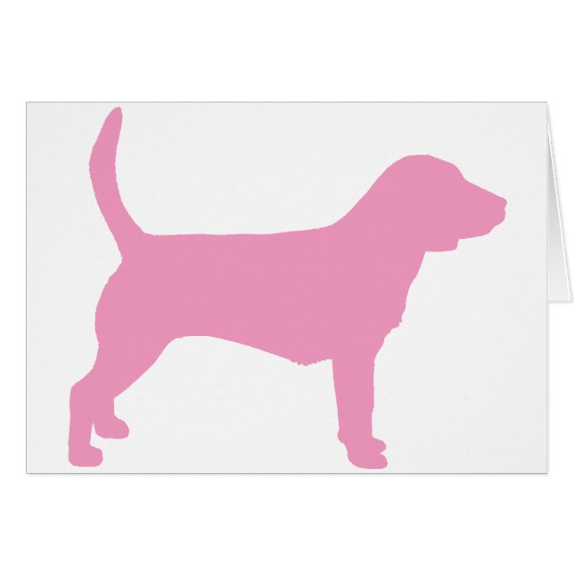 Beagle Dog (in pink) (Front Horizontal)