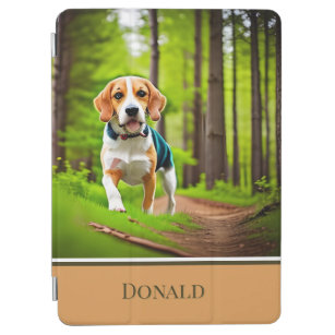 Beagle Dog in Woods Rustic iPad Air Cover