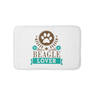 Beagle Dog Lover Bath Mat