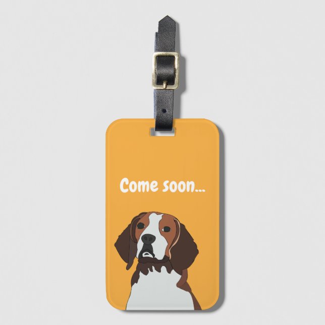 Beagle Dog Lover Beagle  Luggage Tag (Front Vertical)