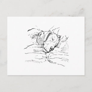 Beagle Dog Lover Illustration Postcard