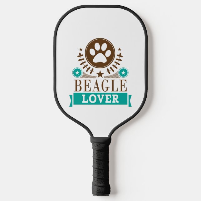 Beagle Dog Lover Pickleball Paddle (Front)