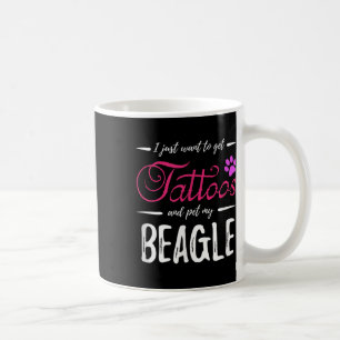Beagle Dog Lover Tattoo Funny Dog Mum Gift Idea  Coffee Mug