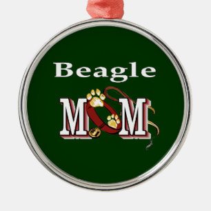 Beagle Dog MOM Metal Tree Decoration