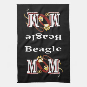 Beagle Dog MOM Tea Towel