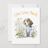 Beagle Dog Mum Floral
