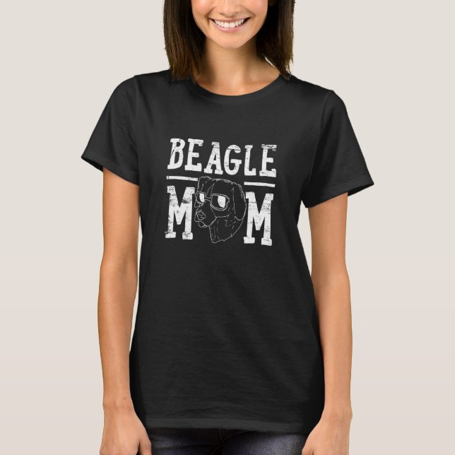 Beagle Dog Mum Mama T-Shirt (Front)