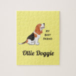 Beagle Dog My Best Friend Custom Name    Jigsaw Puzzle<br><div class="desc">Is your beagle your best friend?
This personalised pet jigsaw puzzle is perfect for you!</div>