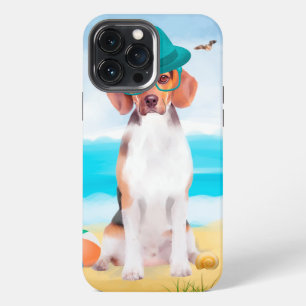 Beagle Dog On Beach iPhone 13 Pro Max Case