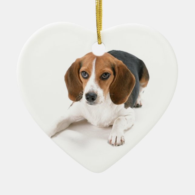 Beagle Dog Ornament (Front)