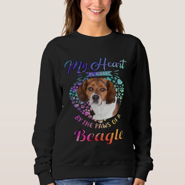 Beagle Dog Owner My Heart Is Held By The Paws Of A Sweatshirt (Front)