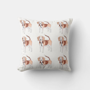Beagle Dog Pattern Cushion