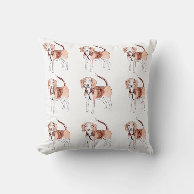 Beagle  Dog Pattern Cushion (Front)