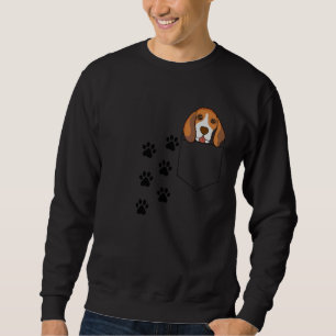 Beagle Dog Paw Print Cute Hound Puppy For Men Wome Sweatshirt