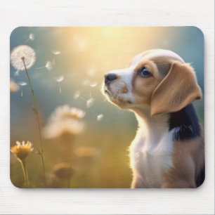 Beagle Dog Pet Animal Tranquil Peaceful Mouse Pad