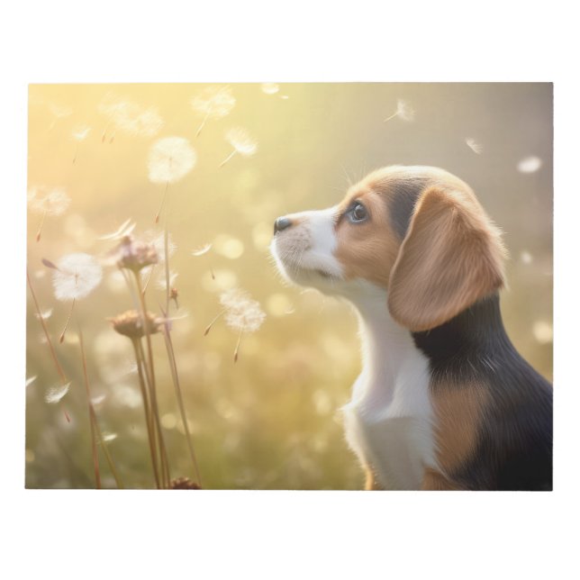 Beagle Dog Pet Animal Tranquil Peaceful Notepad (Front)