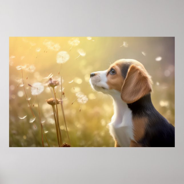 Beagle Dog Pet Animal Tranquil Peaceful Poster (Front)