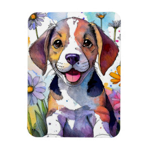 Beagle Dog Photo Magnet