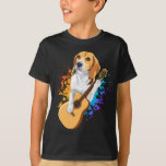 Beagle Dog Playing Acoustic Guitar Boy T-Shirt<br><div class="desc">Beagle Dog Playing Acoustic Guitar Cool Musician Guitarist Family design Gift Tee Boy T-shirt Classic Collection.</div>