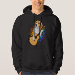 Beagle Dog Playing Acoustic Guitar Men Hoodie<br><div class="desc">Beagle Dog Playing Acoustic Guitar Cool Musician Guitarist Family design Gift Tee Men Basic Hooded Sweatshirt Classic Collection.</div>