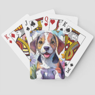 Beagle Dog Playing Cards