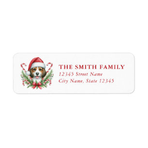 Beagle Dog Return Address Labels