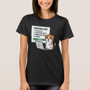 Beagle Dog Shopping Trolley T-Shirt