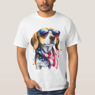 Beagle Dog Sublimation Watercolor T-Shirt