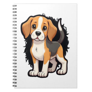 Beagle Dog T Shirt Notebook