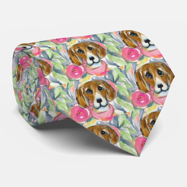 Beagle Dog Tie (Rolled)