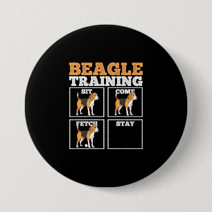 Beagle Dog Training Dog 7.5 Cm Round Badge