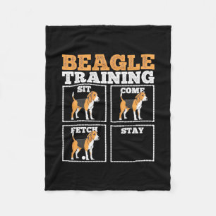 Beagle Dog Training Dog Fleece Blanket