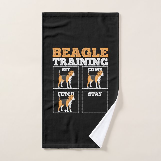 Beagle Dog Training Dog Hand Towel (Hand Towel)