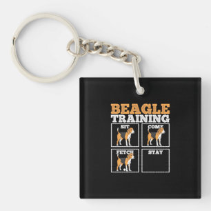 Beagle Dog Training Dog Key Ring