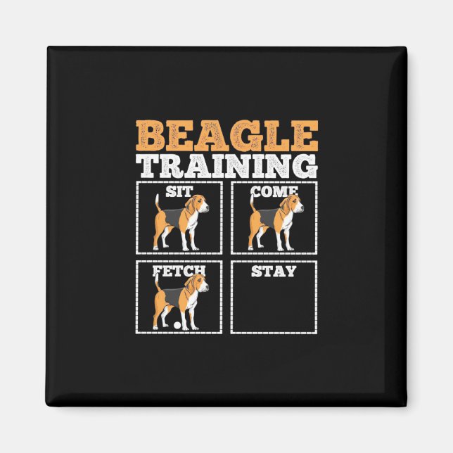 Beagle Dog Training Dog Magnet (Front)